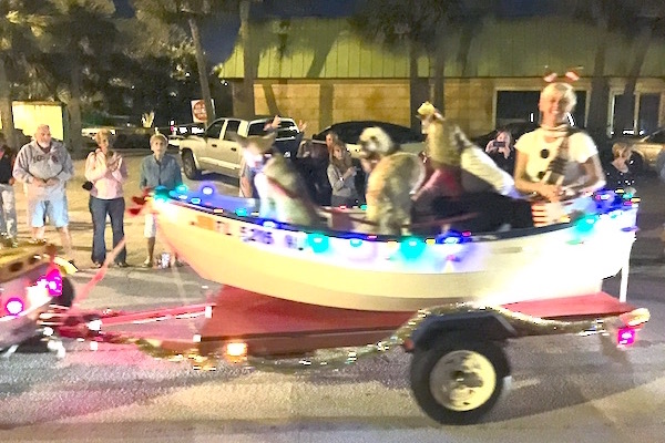 Annual Christmas parade in Sebastian, Florida.