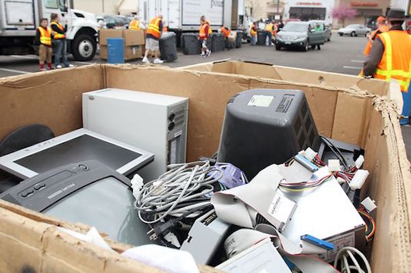 Indian River County recycling event at the North County Pool parking lot.