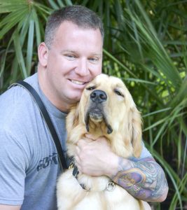 K9s For Warriors Program Graduate Mike Warren and Goose.