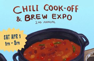 The 2nd annual Brews N' Beans Chili Cook-Off Brew Expo that will take place on Saturday, April 1, from 1-5 p.m. at Pareidolia Brewing Co.