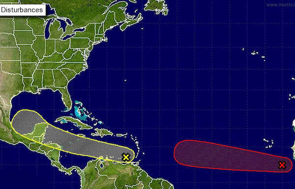 Indian River County Emergency Services and the National Hurricane Center are closely monitoring two systems.