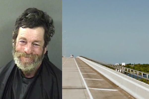 Vero Beach man arrested after making threats of rape to joggers on bridge.