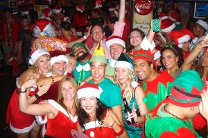 Vero Beach SantaCon gets underway.