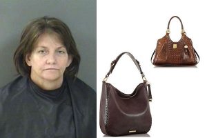 A woman was arrested at the Dillard's department store in Vero Beach after stealing two expensive purses.