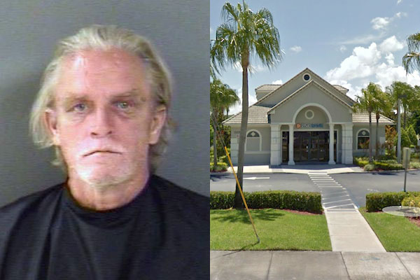 Man arrested for using someone else's driver's license at PNC Bank in Sebastian, Florida.