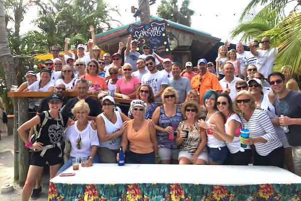 Great Bike Bar-A-Thon Charity Bicycle Pub Crawl in Sebastian, Florida.