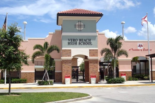 Teen arrested at Vero Beach High School.