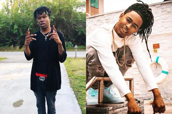 Local rappers YNW Juvy and YNW Sakchaser.