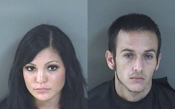 A couple were charged with drug possession in Sebastian, Florida.