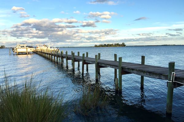 Cold weather in Sebastian, Florida.