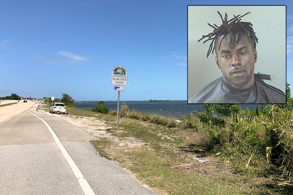 Man seen throwing rocks at vehicles near north county bridge in Sebastian, Florida.