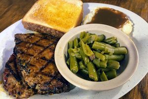 Smoked Meatloaf at Woody's BBQ in Sebastian, Florida.