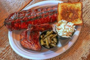 Rib dinner at Rib City in Grant, Florida.