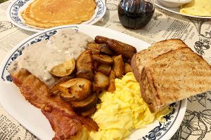 Breakfast at Sebastian's Roadside Restaurant in Sebastian, Florida.