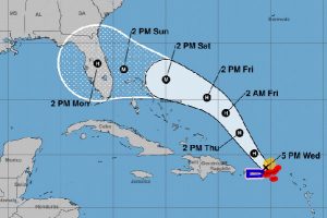 Hurricane Dorian cone in Florida.