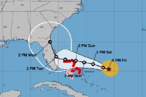 Hurricane Dorian track.