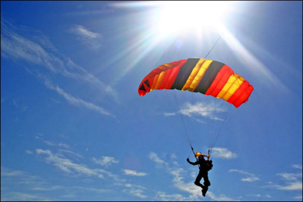 Skydiver dies in Sebastian, Florida.