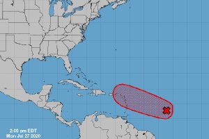 Invest 92L in Atlantic