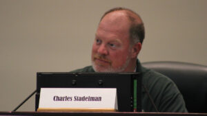 Charles Stadelman, chair of the National Resources Board, in Sebastian.