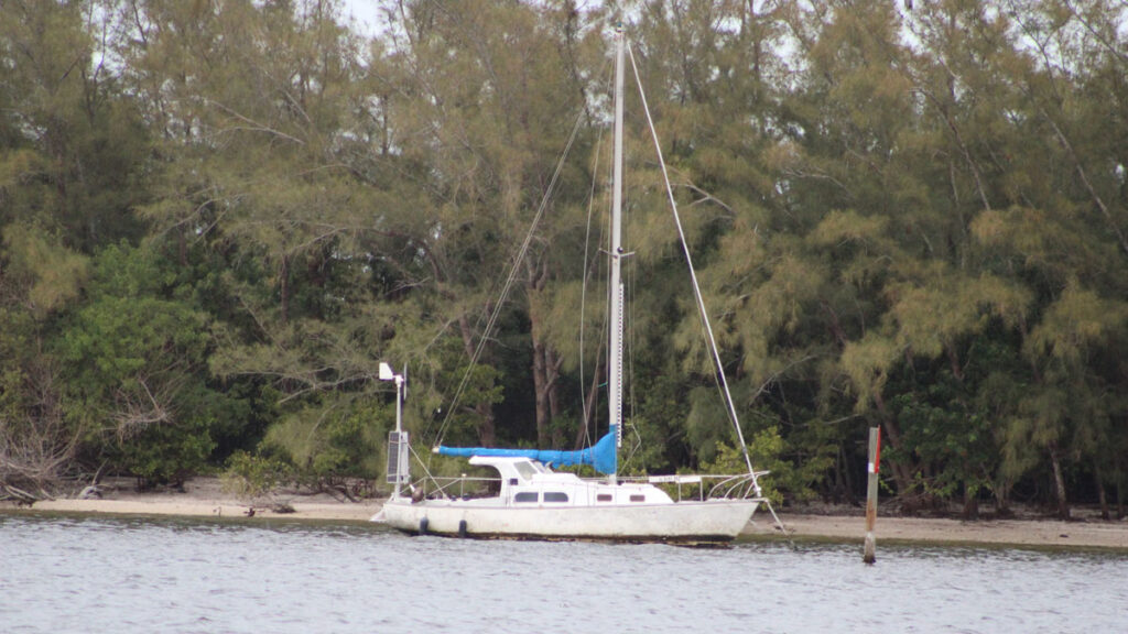 Sailboat in the Indian River Lagoon