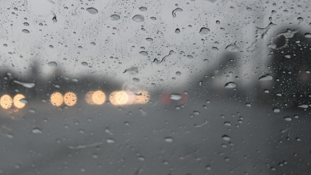 Rain in Sebastian, Florida.