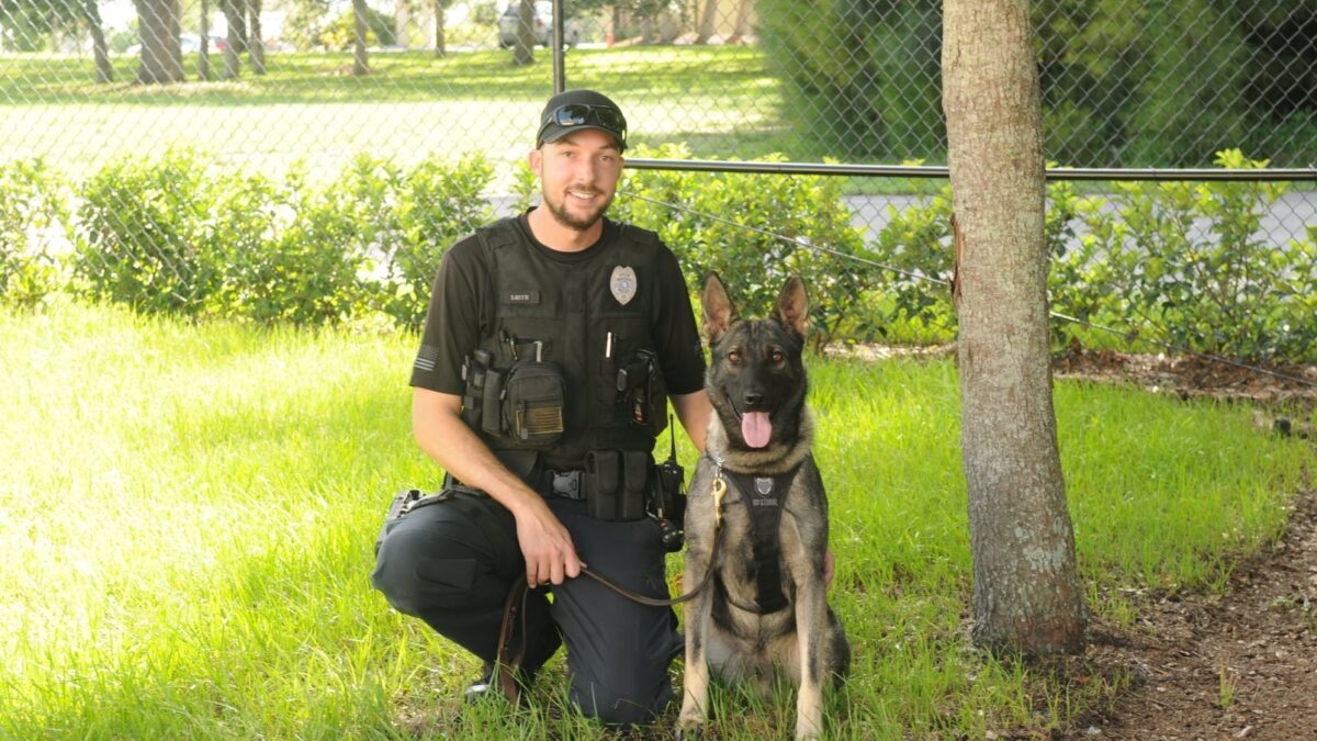 K9 Officer Smith and his partner Ghost