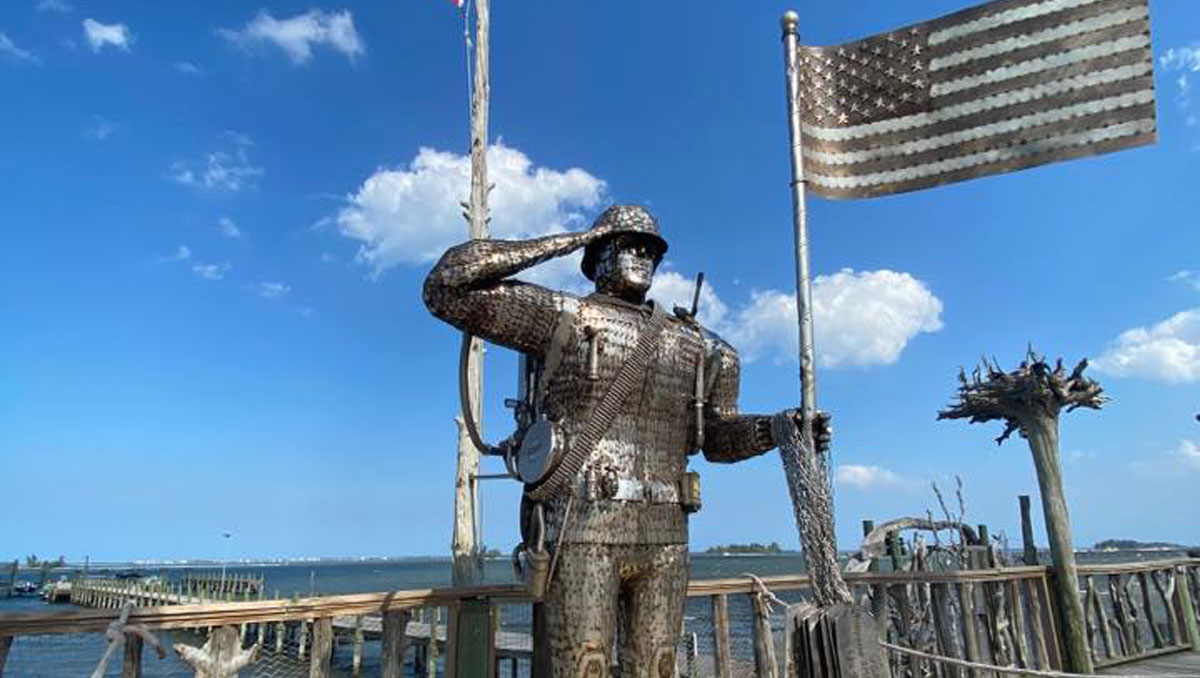 Intricate metal soldier / Photo by Rebecca Grohall