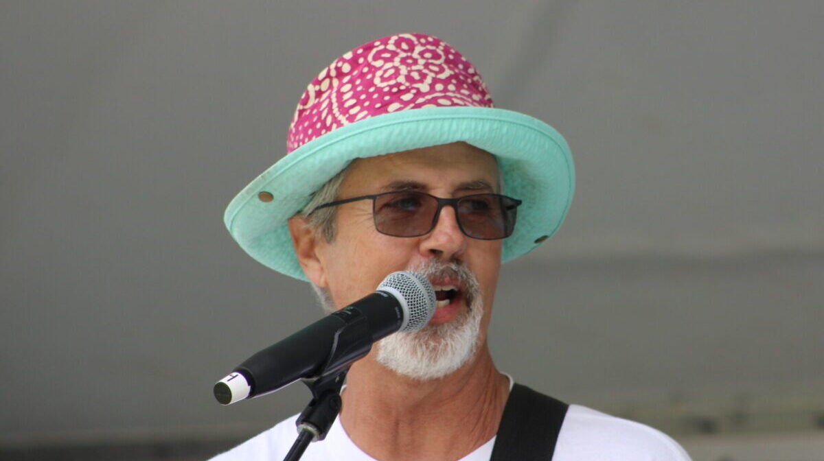 Rob Johnson performing at Earth Day Celebration