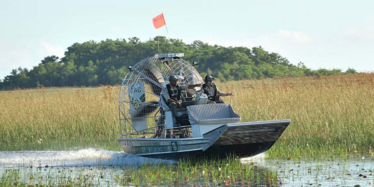 Airboat patrol (Credit: FWC)