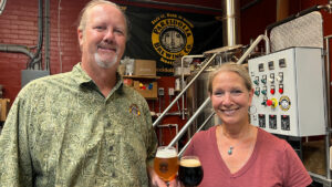 Pete and Lynn Anderson of Pareidolia Brewing Company in Sebastian, Florida.