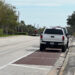 Pattern parking spaces along U.S. Highway 1