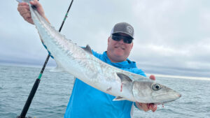 Jason Ogilvie fishes 14 miles out from the Sebastian Inlet.