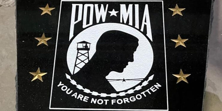 Partial image of new American POW-MIA Monument Coming Soon.