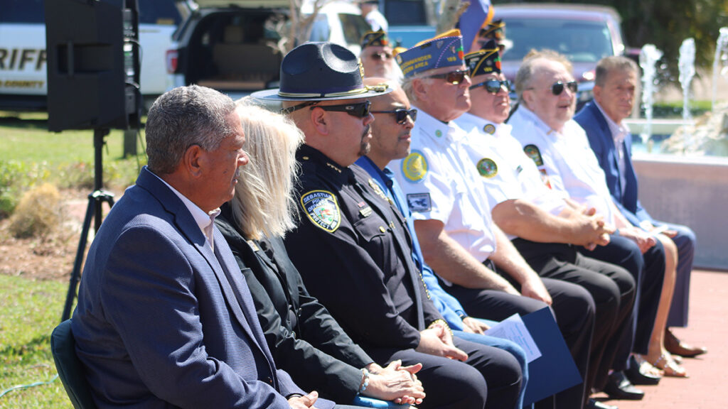 POW/MIA monument unveiling at Riverview Park in Sebastian, FL.