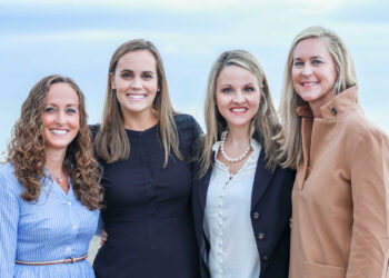 Pictured from left to right: Dr. Christina Namvar, Meredith Kitchell PA-C, Dr. Kristy Crawford, and Dr. Lindsey Bruce