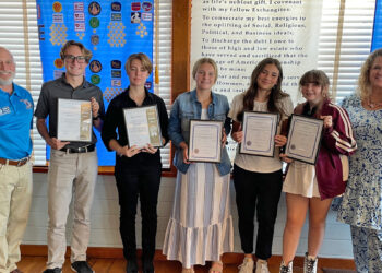 Sebastian Exchange Club Honors Students of the Month