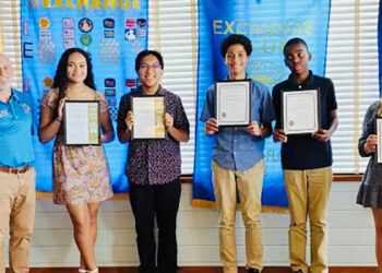 Students who received the Youth of the Month Award