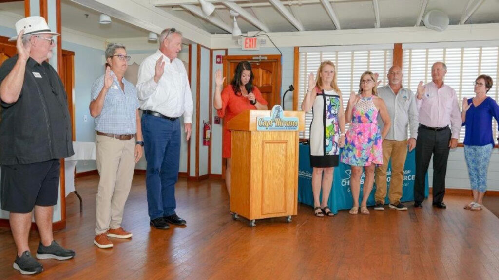 The Annual Awards and Installation of Board Luncheon was hosted in the Tiffany Room at Capt Hiram's Resort on October 10, 2023.