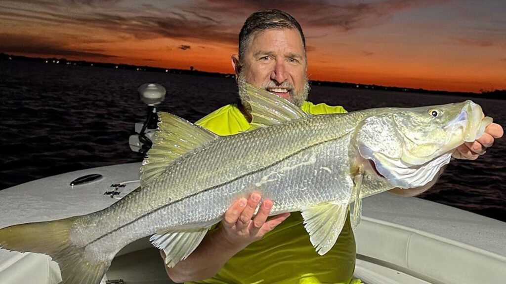 Mark Reitter with a snook.