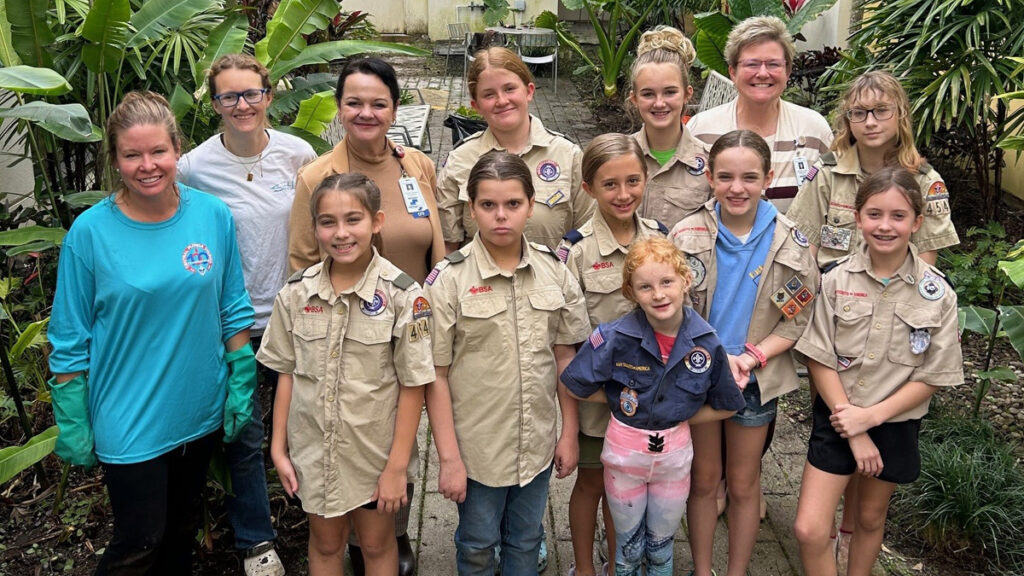 Sebastian Troop 4545, officially formed in February 2023 as part of Scouts BSA, currently consists of six female troopers.