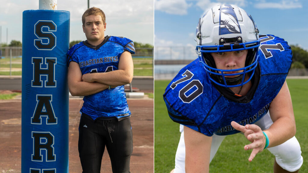 Sebastian River High School seniors Michael "Mullet" Howard and Daniel "Ollie" Oliver