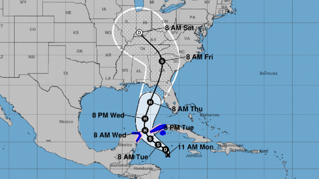 Disturbance in Gulf (Courtesy/NOAA)