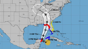 Tropical Storm Helene path (Courtesy/NOAA)