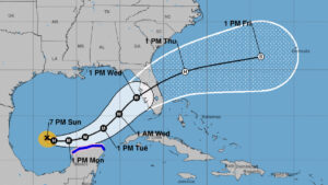 Hurricane Milton path